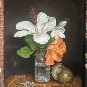 Hibiscus and cockroach